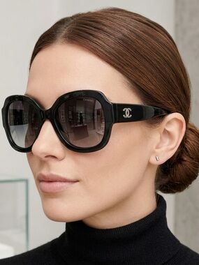 Chanel Black Framed Sunglasses 5373 Full Inclusion